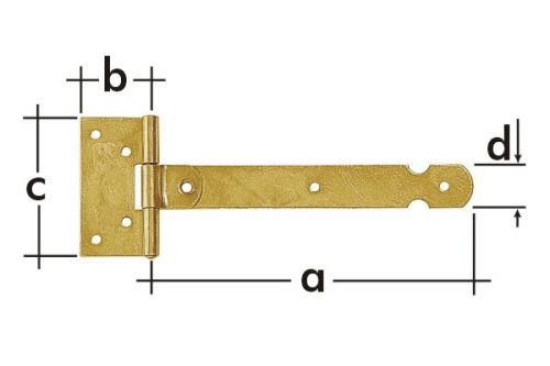 Závěs brankový 150 x 32 x 65 mm ZBL150