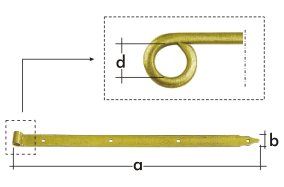Závěs pásový 1000 x 40 x 16 mm ZP1000/16