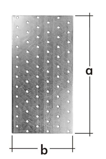 PP28 - destička perforovaná 40x200x2,0 mm