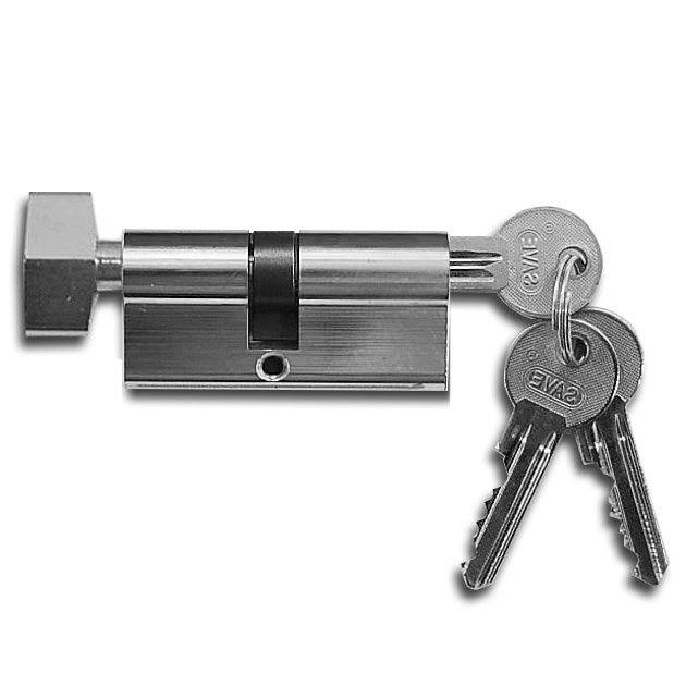 Vložka s knoflíkem stejný klíč (výroba pravé dveře otevření k sobě)