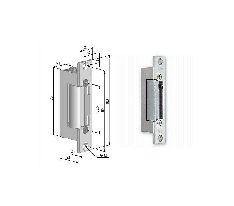 El.otvírač BeFo Klasik 511MB 5-12V s mech.odblokování