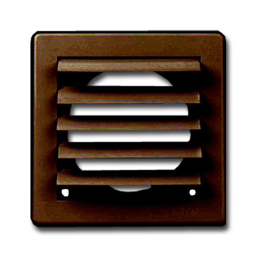 Mřížka gravitační 175 x 175 mm hnědá