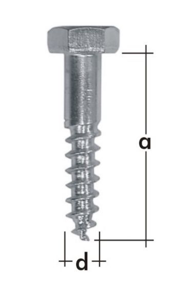 Vrut do dřeva pozinkovaný 10 x 50 mm PWD 1kg