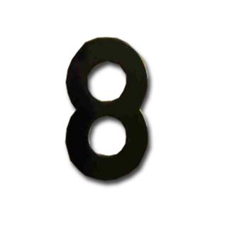 Číslice "8" fasádní NT6 152mm černá-mat